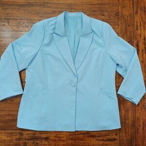 Women's Notch-Collar Boyfriend Blazer. Plus Size 2XL